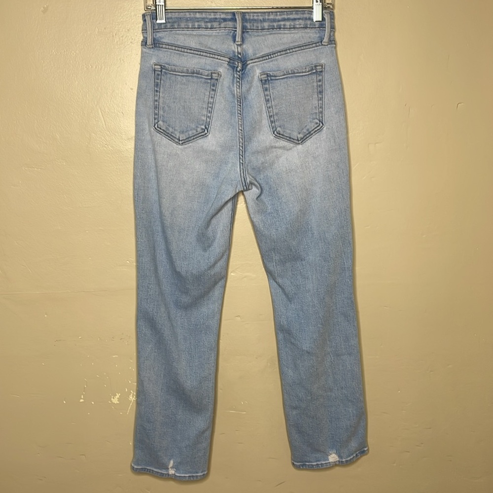 JUST BLACK Women's Jeans Light Wash Distressed 5 Pocket Comfortable Style 28